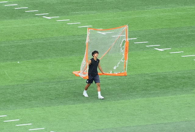 在赛后